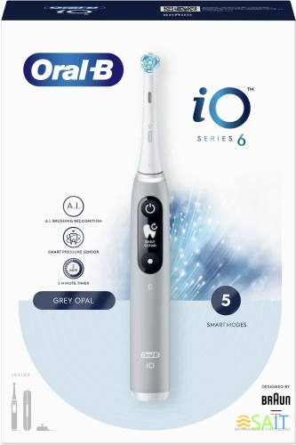 Зубная щетка электрическая Oral-B iO Series 6 Grey Opal серый