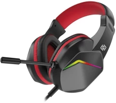 Наушники с микрофоном Оклик HS-L335G черный 2.2м мониторные USB оголовье (1972582)