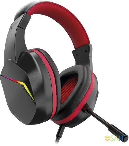 Наушники с микрофоном Оклик HS-L335G черный 2.2м мониторные USB оголовье (1972582)