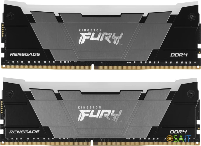 Память DDR4 2x8GB 3200MHz Kingston KF432C16RB2AK2/16 Fury Renegade RGB RTL Gaming PC4-25600 CL16 DIMM 288-pin 1.35В kit dual rank с радиатором Ret