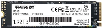 Накопитель SSD Patriot PCIe 3.0 x4 1920GB P310P192TM28 P310 M.2 2280