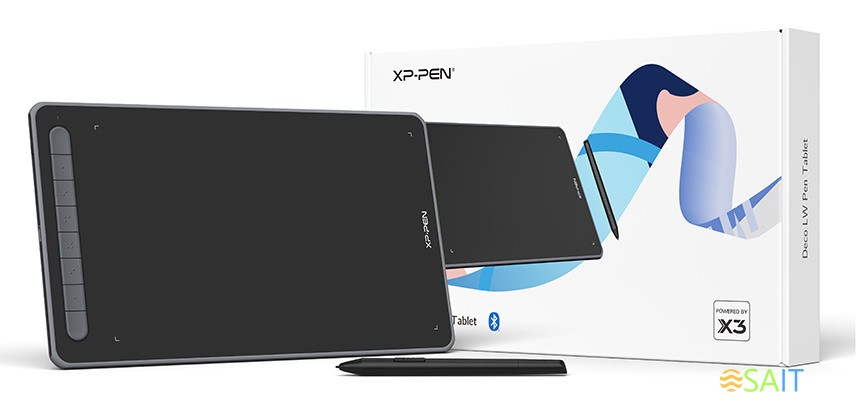 Графический планшет XPPen Deco Deco LW Black Bluetooth/USB черный