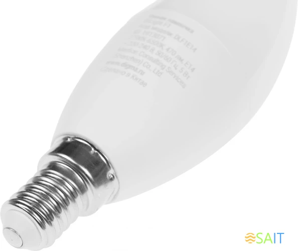Умная лампа Digma DiLight F1 E14 5Вт 470lm Wi-Fi (DLF1E14)