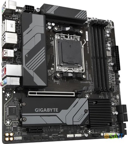 Материнская плата Gigabyte B650M DS3H SocketAM5 AMD B650 4xDDR5 mATX AC`97 8ch(7.1) 2.5Gg RAID+HDMI+DP
