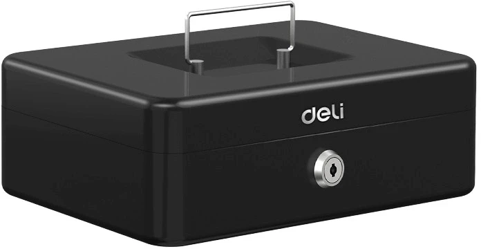 Ящик для денег Deli ET505 85x250x180 черный