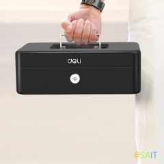 Ящик для денег Deli ET505 85x250x180 черный