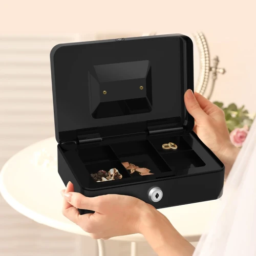 Ящик для денег Deli ET505 85x250x180 черный