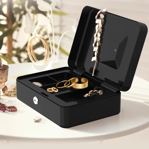 Ящик для денег Deli ET505 85x250x180 черный