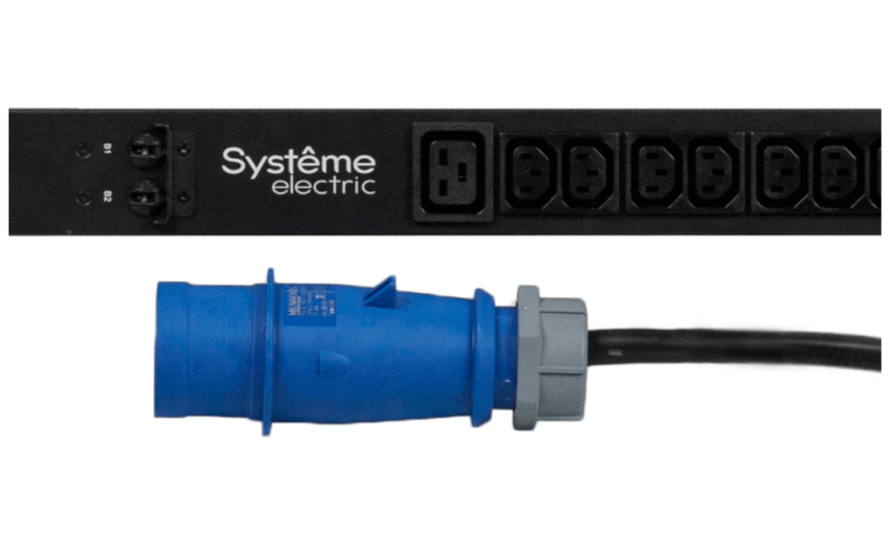 БРП Uniprom, с мониторингом, 0U, 400В, 3Ф, 16A, 36xC13 12xC19, 3м кабель, IEC309 SYSTEME ELECTRIC UP8881