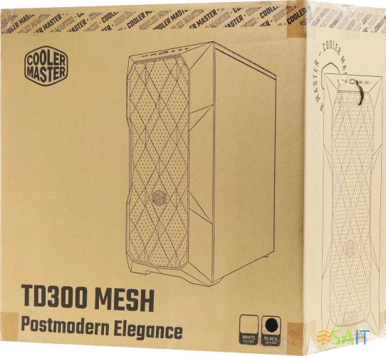 Корпус Cooler Master MasterBox TD300 Mesh черный без БП mATX 4x120mm 4x140mm 2xUSB3.0 audio bott PSU