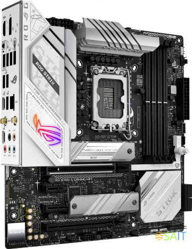 Материнская плата Asus ROG STRIX B760-G GAMING WIFI Soc-1700 Intel B760 4xDDR5 mATX AC`97 8ch(7.1) 2.5Gg RAID+HDMI+DP