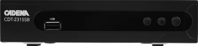 Ресивер DVB-T2 Cadena CDT-2315SB черный