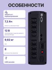 Источник бесперебойного питания CyberPower VP1200EILCD