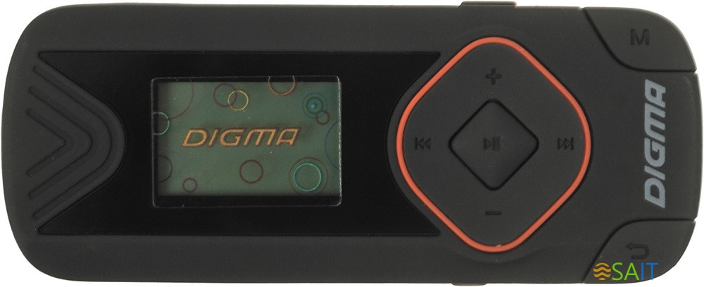 Плеер Flash Digma R3 8Gb черный/0.8"/FM/microSDHC/clip