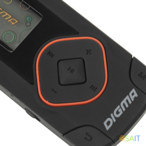 Плеер Flash Digma R3 8Gb черный/0.8"/FM/microSDHC/clip