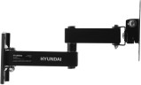Кронштейн для телевизора Hyundai GL-N1 черный 10"-27" макс.15кг настенный поворотно-выдвижной и наклонный