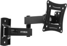 Кронштейн для телевизора Hyundai GL-N1 черный 10"-27" макс.15кг настенный поворотно-выдвижной и наклонный