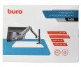 Кронштейн для мониторов ЖК Buro M10 черный 17"-27" макс.9кг крепление к столешнице поворот и наклон