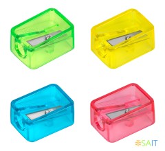 Точилка для карандашей ручная Deli EH034 Comico 1 отверстие пластик ассорти