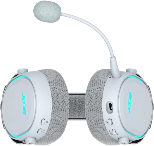 Наушники с микрофоном Acer OHR303 белый мониторные BT/Radio/3.5mm оголовье (ZL.HDSEE.00A)