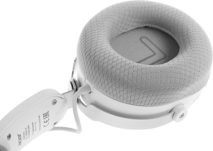 Наушники с микрофоном Acer OHR303 белый мониторные BT/Radio/3.5mm оголовье (ZL.HDSEE.00A)
