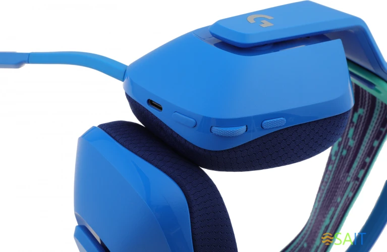 Наушники с микрофоном Logitech G733 Lightspeed синий накладные Radio оголовье (981-000943)