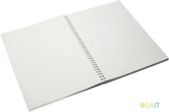 Блокнот Silwerhof КООРДИНАТЫ РОССИИ A4 обложка картон 80л клетка гребень Итуруп