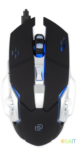 Мышь Оклик 770GW черный/серебристый оптическая 3600dpi беспров. USB для ноутбука 6but