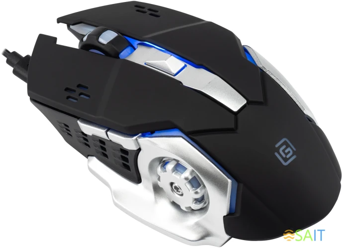 Мышь Оклик 770GW черный/серебристый оптическая 3600dpi беспров. USB для ноутбука 6but