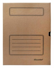 Короб архивный Silwerhof КА-75БУРЫЙ микрогофрокартон корешок 75мм 320x255x75мм бурый