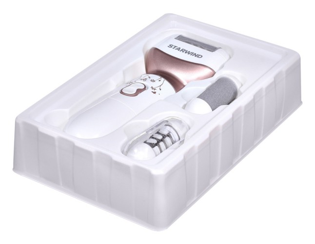 Пилка роликовая Starwind SFB2102 насадок:3шт белый/розовый