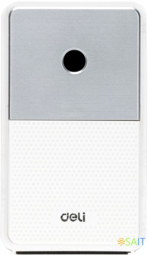 Точилка для карандашей механическая Deli 71160White 1 отверстие пластик белый