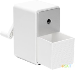 Точилка для карандашей механическая Deli 71160White 1 отверстие пластик белый