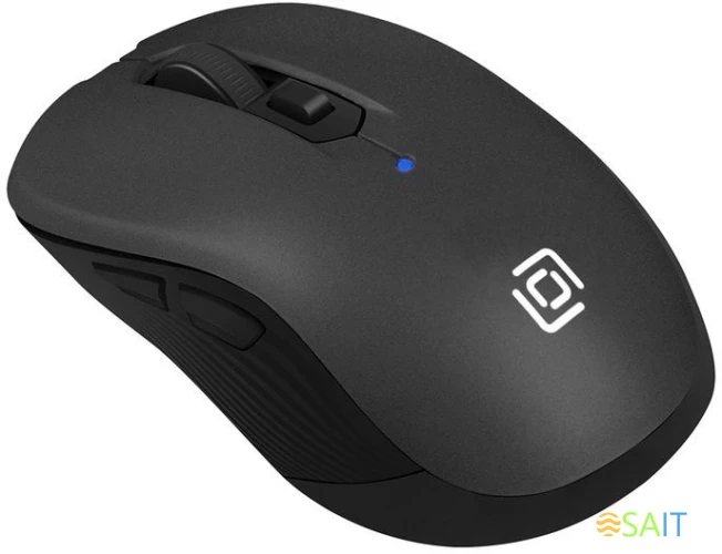 Мышь Оклик 610MWC черный оптическая 1600dpi беспров. USB/USB-C для ноутбука 6but (1158012)