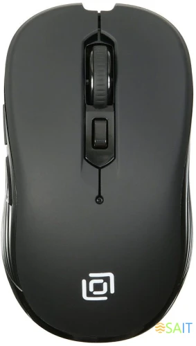 Мышь Оклик 610MWC черный оптическая 1600dpi беспров. USB/USB-C для ноутбука 6but (1158012)
