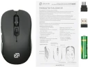 Мышь Оклик 610MWC черный оптическая 1600dpi беспров. USB/USB-C для ноутбука 6but (1158012)