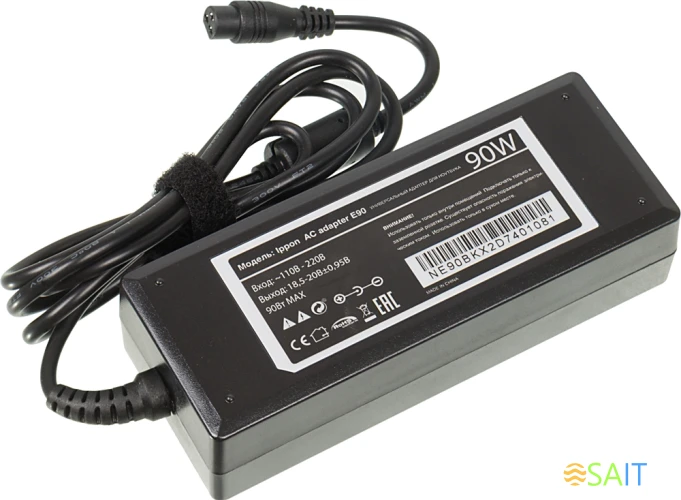 Блок питания Ippon E90 автоматический 90W 18.5V-20V 11-connectors 4.5A от бытовой электросети LED индикатор