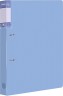 Папка на 2-х D-кольцах Бюрократ Gems GEM0812/2RAZURE A4 пластик 0.7мм кор.32мм торц.карм с бум. встав голубой топаз