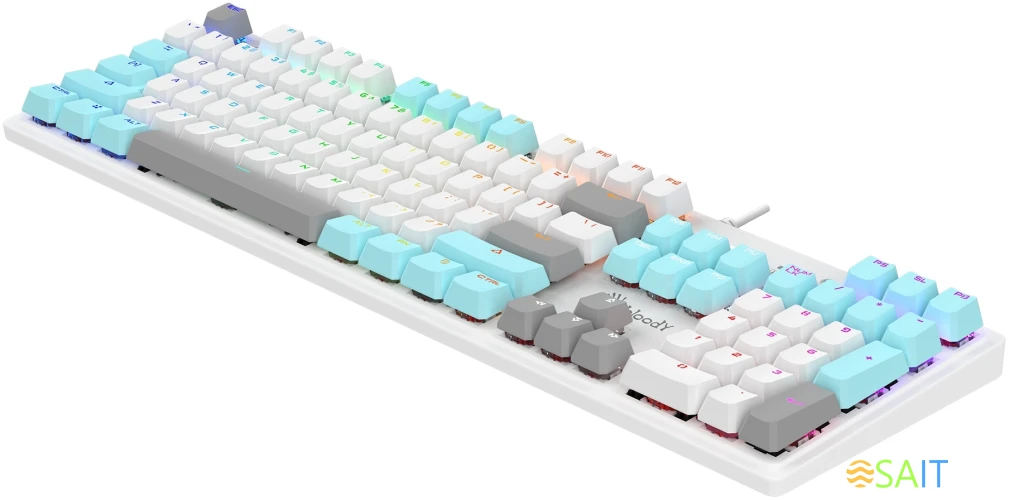 Клавиатура A4Tech Bloody S520N механическая белый USB for gamer LED