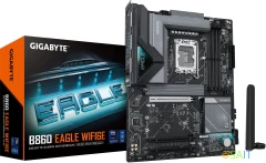 Материнская плата Gigabyte B860 EAGLE WIFI6E Soc-1851 Intel B860 4xDDR5 ATX AC`97 8ch(7.1) 2.5Gg RAID+HDMI+DP