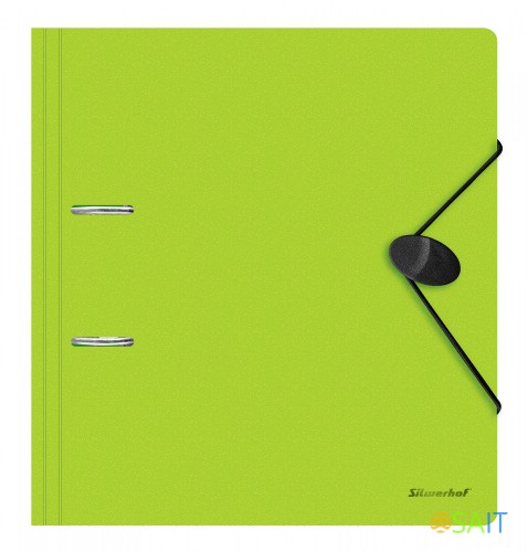 Папка-регистратор Silwerhof 355051 A4 70мм полифом салатовый