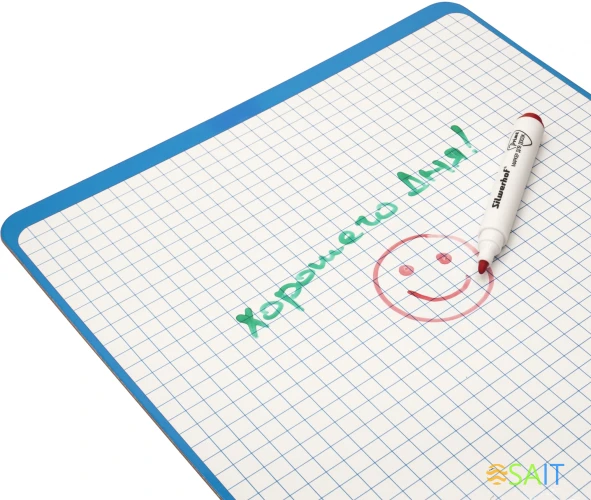 Доска для рисования Silwerhof ламинац. маркер. A3+ 487х329мм двухстор. картон 3мм