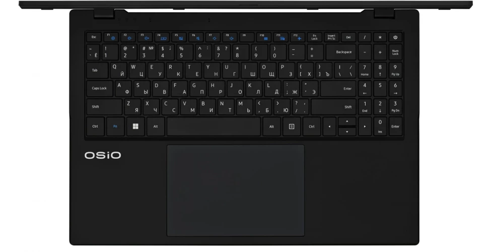 Ноутбук Osio BaseLine B150i-009b N-series N200 8Gb SSD512Gb Intel UHD Graphics 15.6" IPS FHD (1920x1080) noOS black WiFi BT Cam 5000mAh