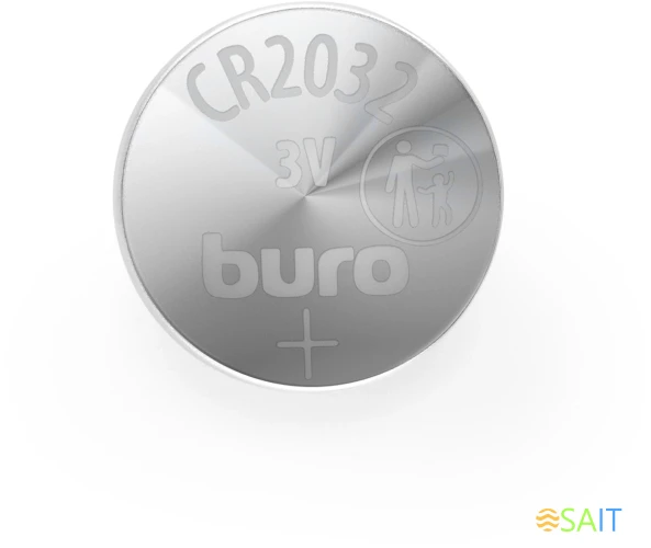 Батарея Buro Lithium CR2032 (1шт) блистер