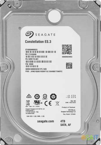 Жесткий диск Seagate SATA-III 4TB ST4000NM0033 Constellation ES.3 (7200rpm) 128Mb 3.5"