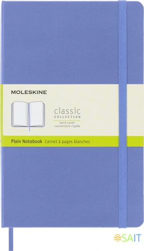 Блокнот Moleskine CLASSIC QP062B42 Large 130х210мм 240стр. нелинованный твердая обложка голубая гортензия