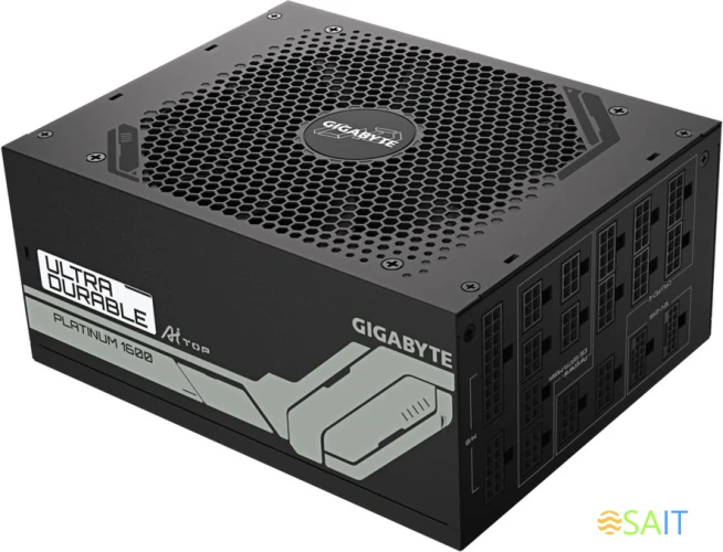 Блок питания Gigabyte ATX 1600W GP-UD1600PM PG5 Gen.5 80+ platinum (20+4pin) APFC 120mm fan 16xSATA Cab Manag RTL
