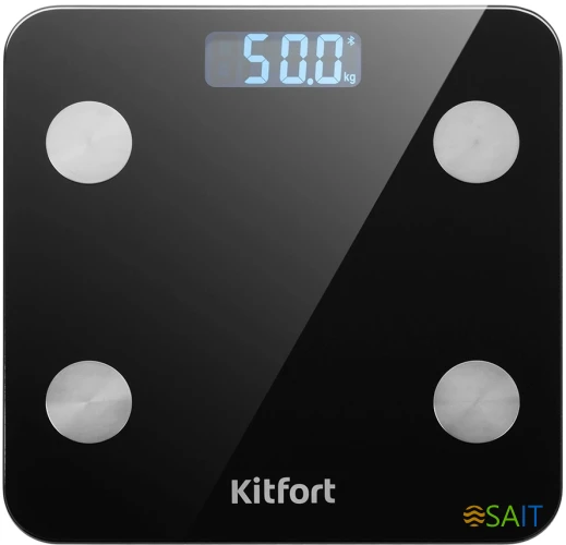 Весы напольные электронные Kitfort КТ-805 макс.180кг черный