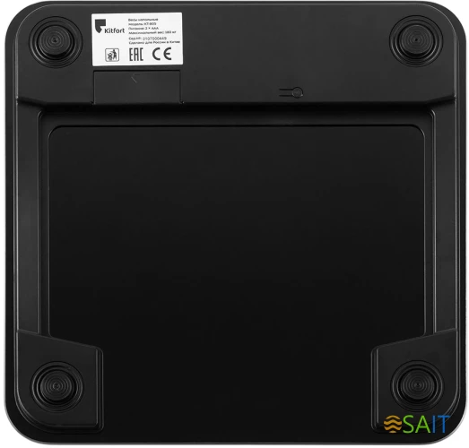 Весы напольные электронные Kitfort КТ-805 макс.180кг черный