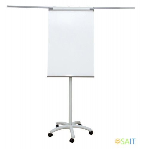 Флипчарт Cactus CS-FCR-M67x105 магнитно-маркерная меламиновая 67x105см на роликах